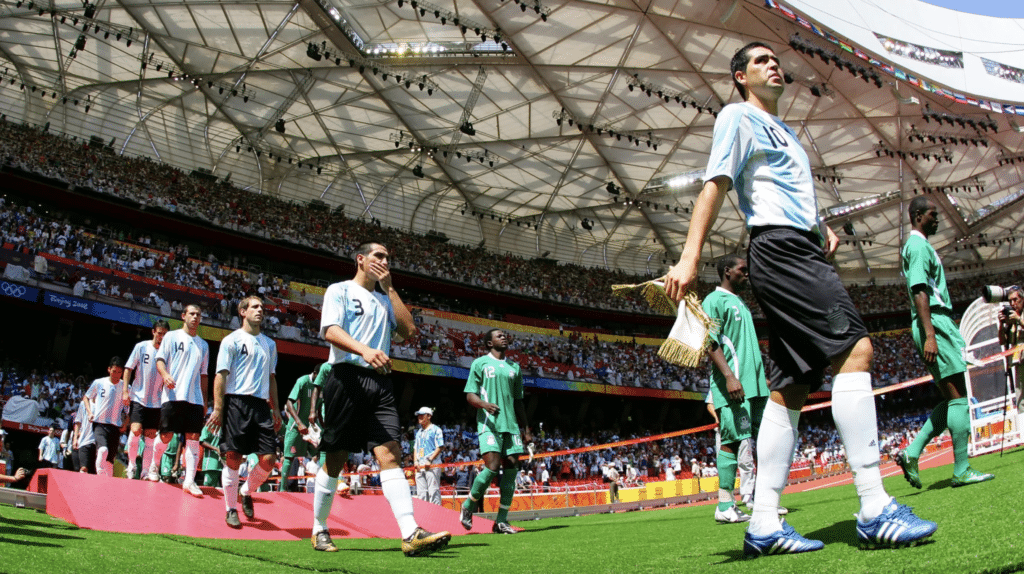 Los Juegos Olímpicos de Beijing 2008 fue la última vez que la Selección Argentina se llevó el oro en la disciplina del fútbol masculino (Getty Images)